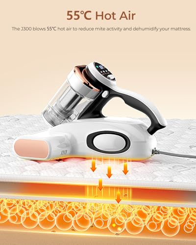Aspirador de cama con sensor de polvo, aspiradora de colchón