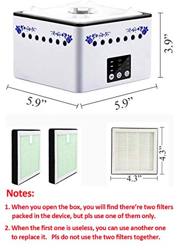 Purificador de aire con filtro HEPA portátil 3 en 1 con bate
