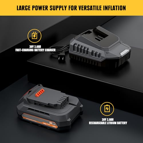 Inflador de neumáticos inalámbrico compatible con DeWalt 20V