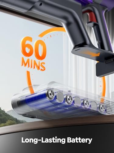 Aspiradora inalámbrica, 550 W 45 KPA 60 minutos de tiempo de