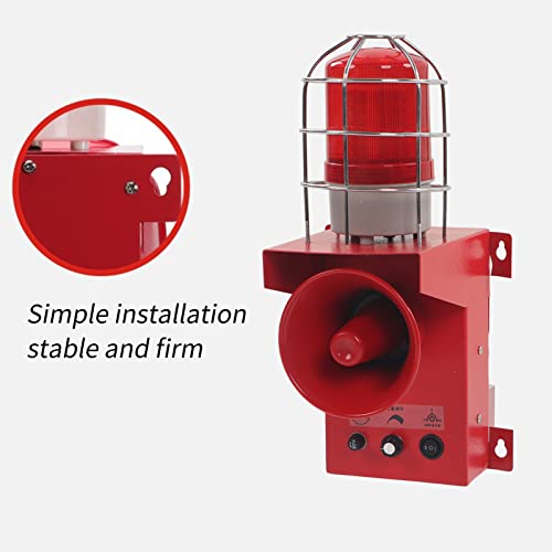 Luz de sonido industrial alarma 120db lámpara de advertencia