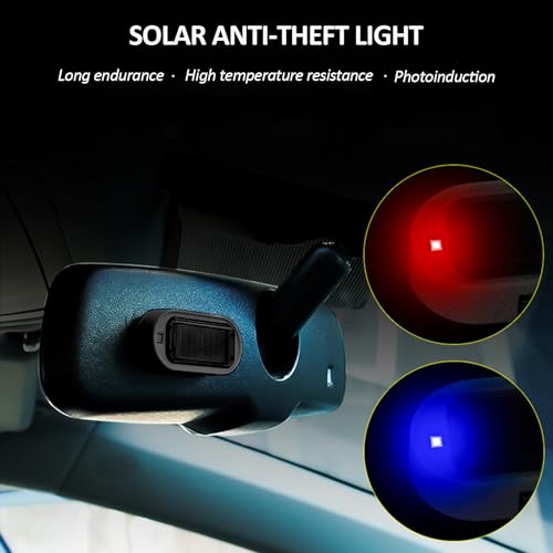 Shudyear Alarma simulada de energía solar para automóvil, lu
