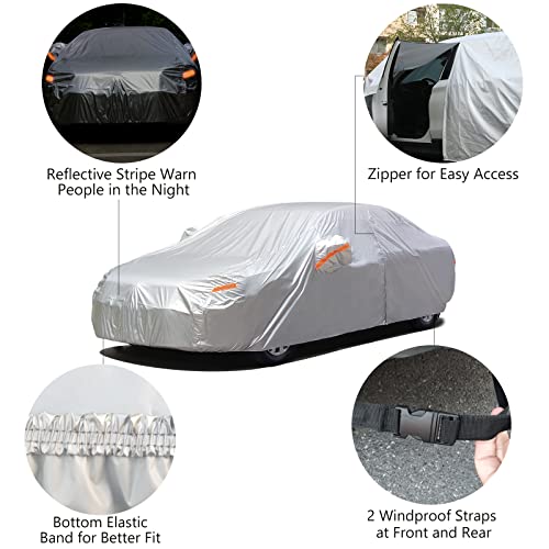 SEAZEN Funda de automóvil de 2 capas impermeable para todo t