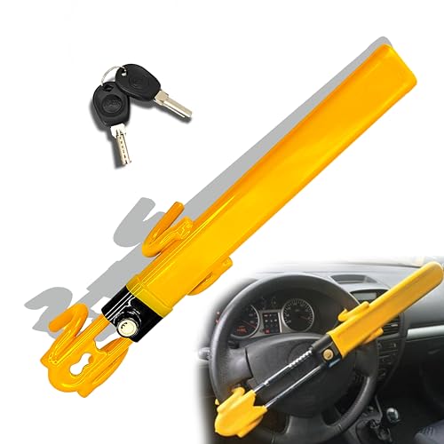 Cerradura de volante para automóvil, longitud ajustable, uni