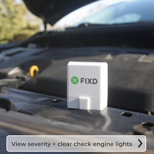 FIXD Escáner Bluetooth OBD2 para automóvil, lectores de códi