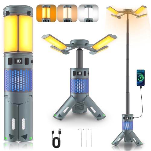 Luces telescópicas mejoradas, 12000 mAh, luz dimable para ex