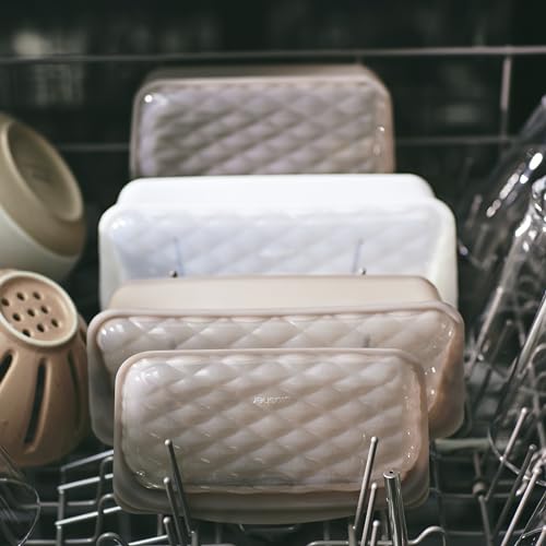 Stasher Bolsa de maquillaje reutilizable de silicona de alta