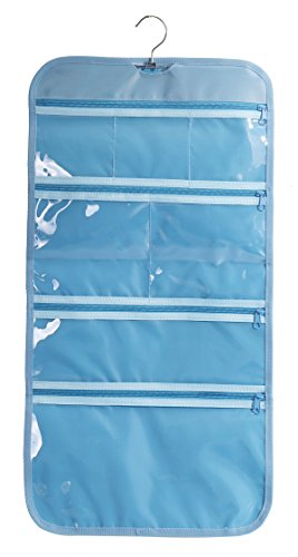 Neceser de viaje plegable transparente para colgar y guardar
