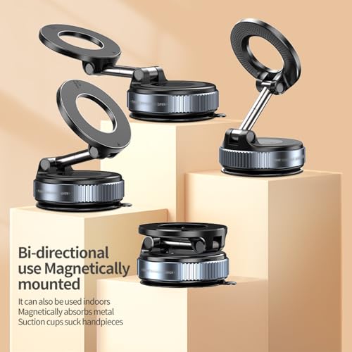 Soporte magnético de teléfono con ventosa magnética de vacío