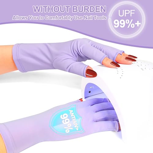 chemotex UV Nail Gloves, Professional UPF50+ Protection UV G