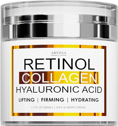 Crema de retinol para la cara, hidratante facial con colágen