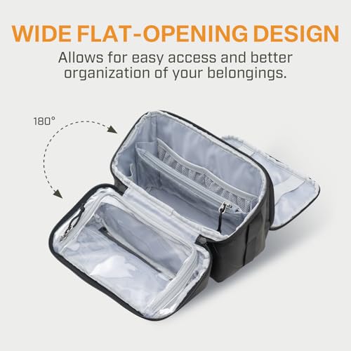 Everfun Neceser compacto para hombres y mujeres de viaje, ki