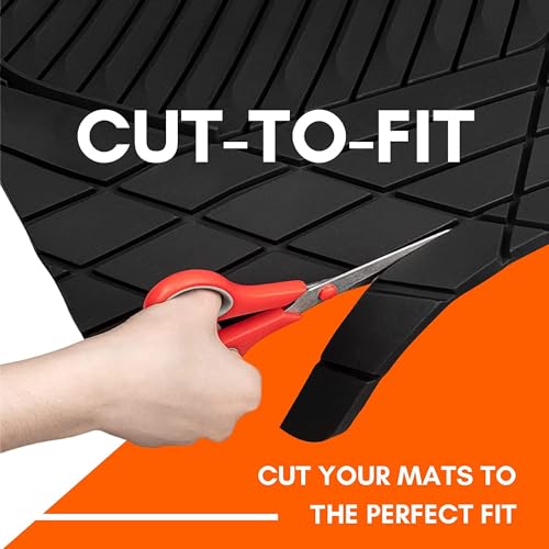 BaseLayer Cut-to-Fit™ - Alfombrillas ecológicas negras de 4