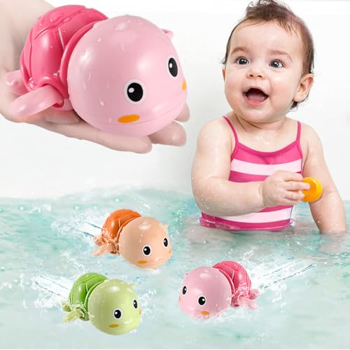 Juguetes de baño de tortugas que nadan para niños, juguetes de piscina