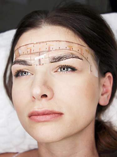 Brawna Plantilla de regla de cejas – 30 piezas de plantillas