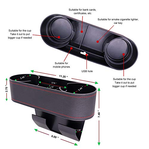 Organizador de asiento de vehículo, soporte para bebidas, ca
