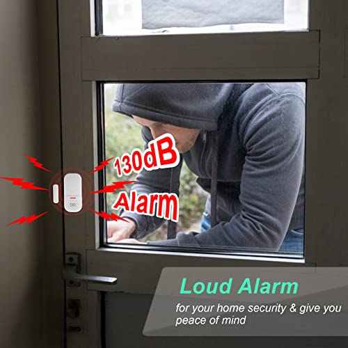 WSDCAM Alarma de puerta fuerte de 130 dB, volumen ajustable,
