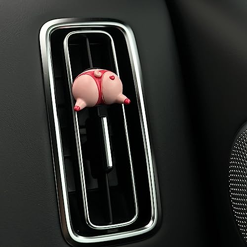 Divertida decoración de ventilación de coche y clip con ambi