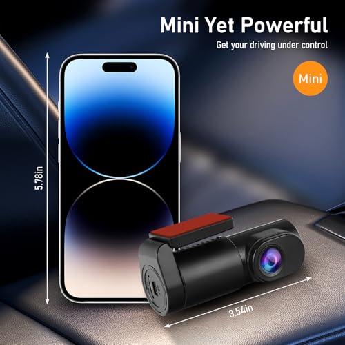 Dash Cam frontal de 32 GB tarjeta SD Mini WiFi Dash Cam para