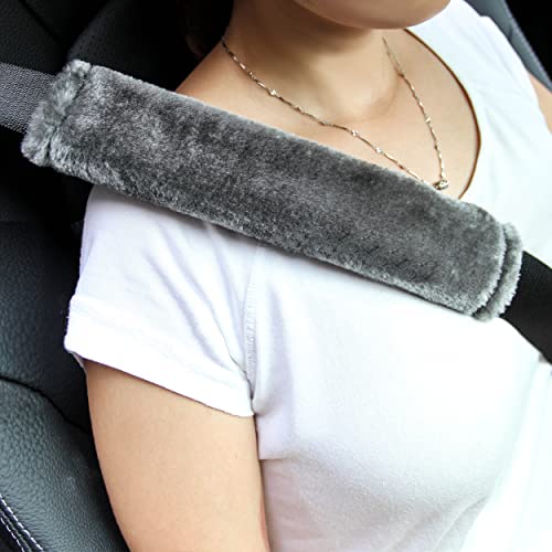 Amooca Funda universal para cinturón de seguridad de piel si