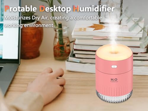 Humidificadores pequeños para dormitorio de 11.8 fl oz, mini
