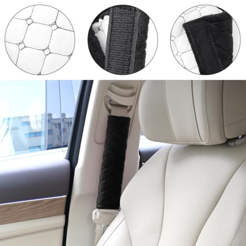 yuntop 2 correas de asiento de automóvil, almohadillas suave