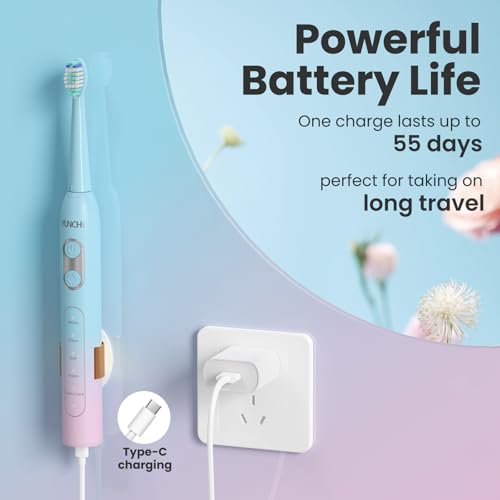 YUNCHI Cepillo de dientes eléctrico sónico, cepillo de dient