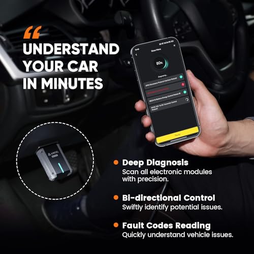 Ancel Escáner Echo OBD2 Bluetooth - Lector de código para to