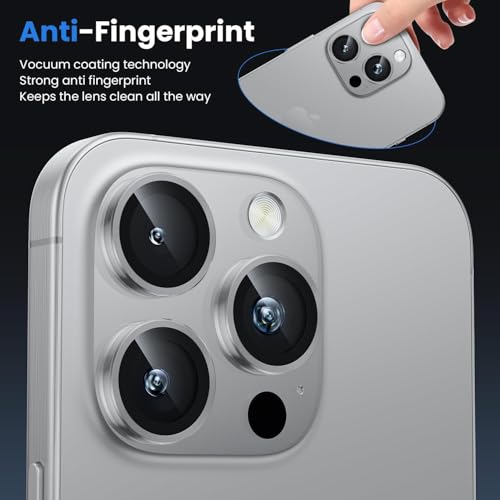 YARE - Protector de lente de cámara para iPhone 16 Pro/iPhon