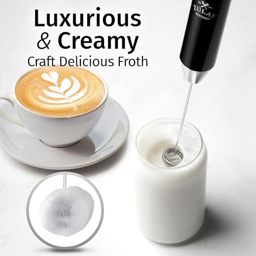 Zulay Kitchen Lux - Espumador de leche recargable de mano, p
