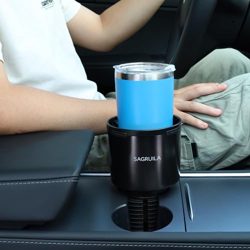 Expansor de portavasos para automóvil con base de goma elást
