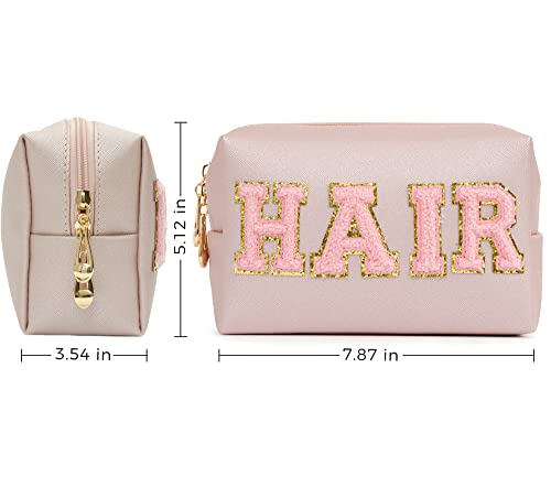 HBselect Bolsa de maquillaje Preppy, bolsa de cosméticos de