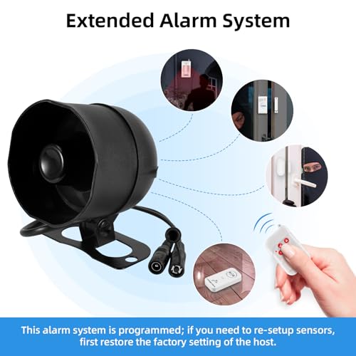 KERUI Kit de sistema de alarma de seguridad para interiores