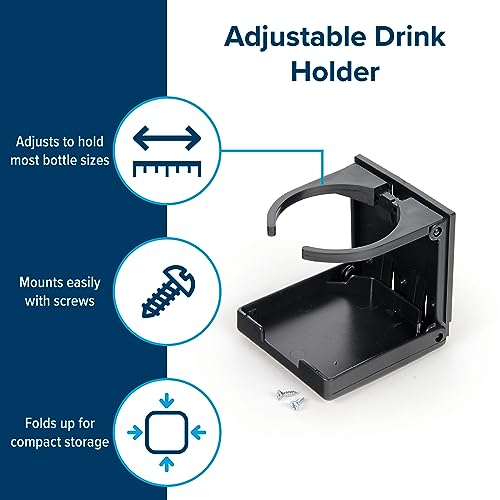 Camco - Soporte para bebidas, cuenta con un diseño ajustable