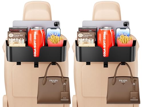 Organizador de asiento trasero 4 en 1 para reposacabezas de