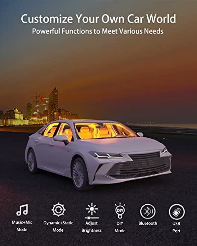 Keepsmile Accesorios de luces interiores de coche, control d