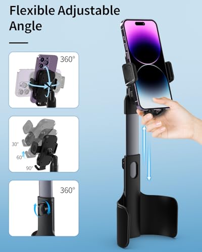 Soporte de teléfono 2 en 1 ajustable para automóvil, soporte