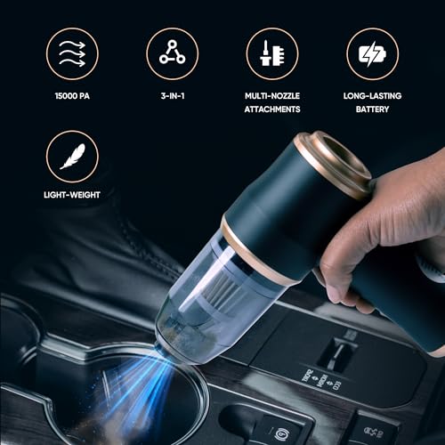 ThomasWorth - Aspiradora portátil para automóvil, aspiradora