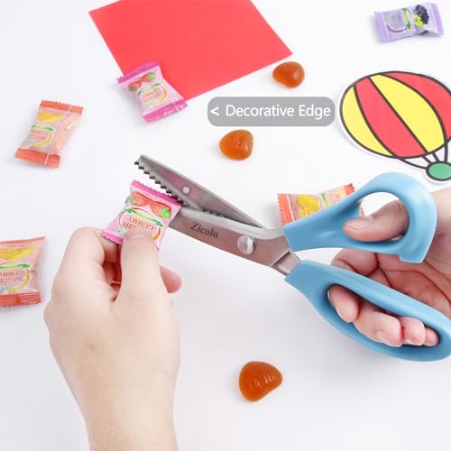 Tijeras en zig zag para peluca de encaje, tijeras de coser d