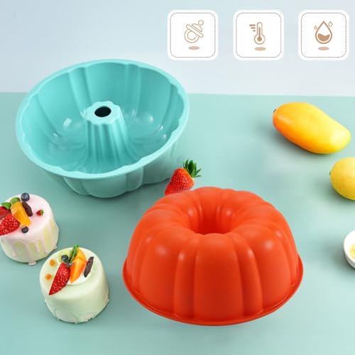 Moldes de silicona para tartas, molde para pasteles de 10 pu