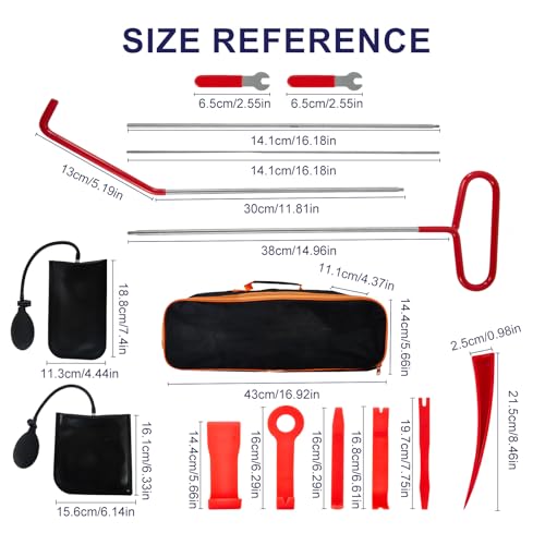 Kit de herramientas para coche, tirador de 68 pulgadas, extr