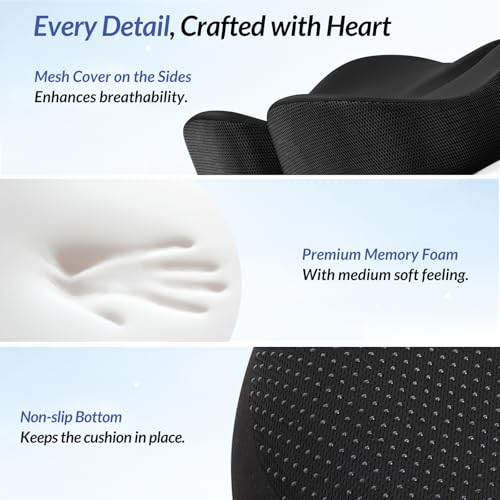 ZIKEE Cojín de asiento de gel para silla de oficina y asient