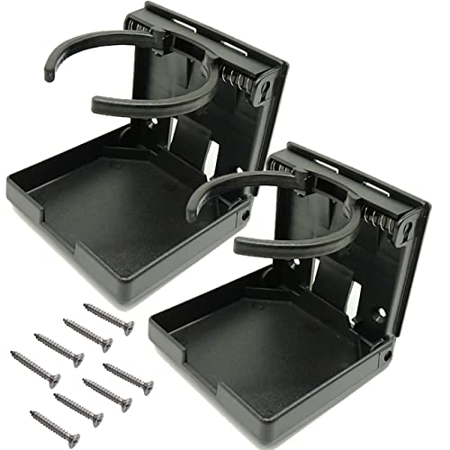 TIHOOD 2 soportes plegables ajustables para bebidas con torn