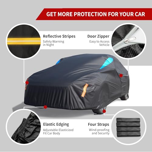 Funda impermeable para automóvil para sedán para todo tipo d