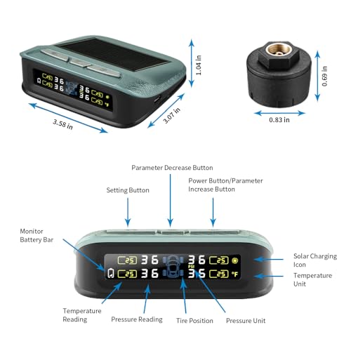 Sistema de monitoreo de presión de neumáticos RV/Trailer MS1