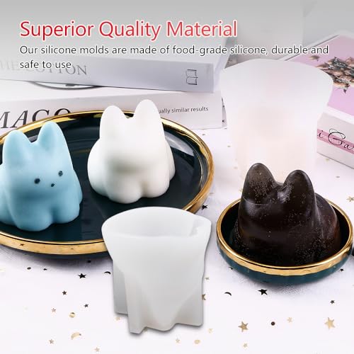 ZORZA 1 molde de silicona para gatos, molde de gelatina de l