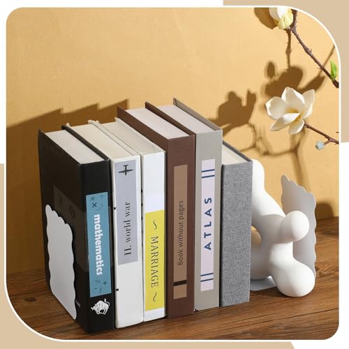 Zonon 1 par de sujetalibros de metal festoneado para libros