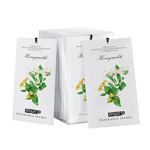 MYARO 12 paquetes de bolsas perfumadas de madreselva para ca