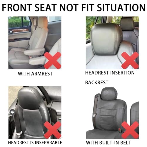 BELOMI 4 fundas para reposacabezas de asiento de automóvil,