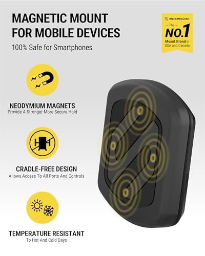 Scosche MXDM - Soporte magnético para teléfono celular para